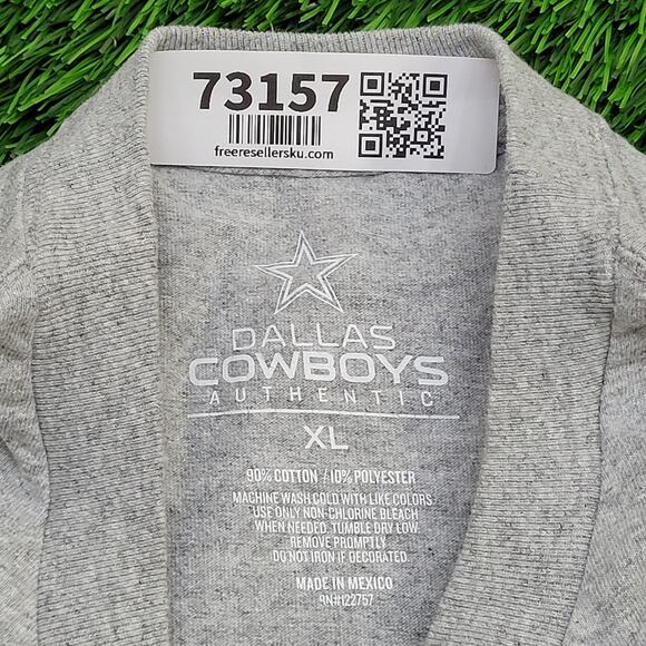 Dallas-Cowboys Shirt XL 23x28 Gray - Picture 8 of 11